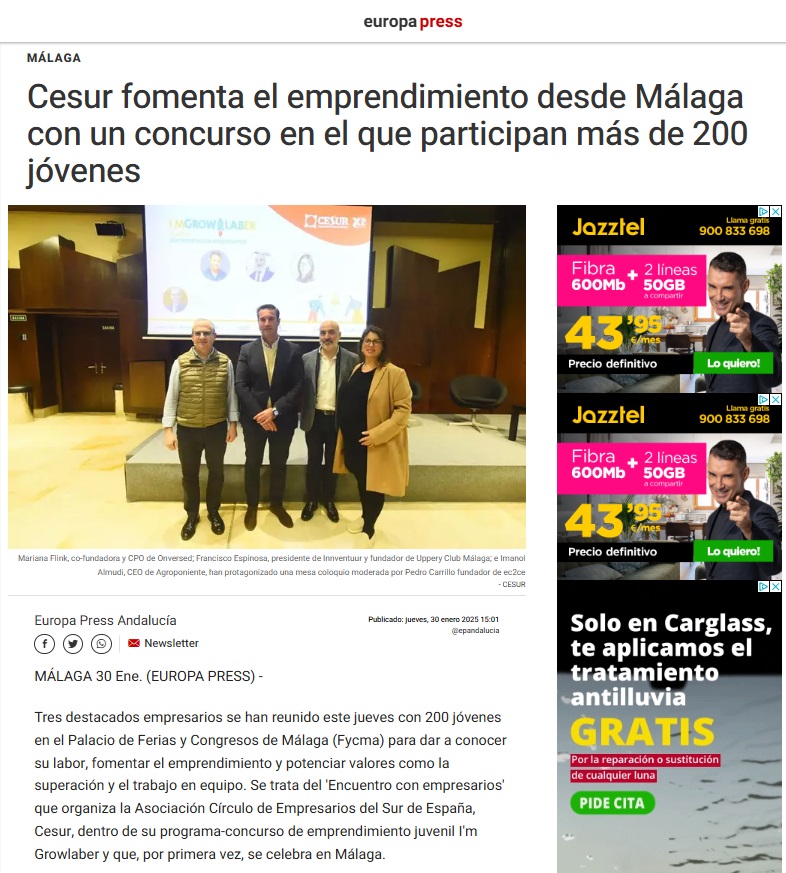 En este momento estás viendo Repercusión. VIII Encuentro con empresarios Andalucía Oriental